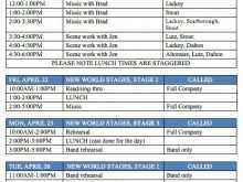 23 Report Stage Production Schedule Template Download by Stage Production Schedule Template