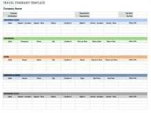23 Report Travel Itinerary Template With Calendar For Free by Travel Itinerary Template With Calendar