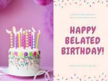 23 Standard Belated Birthday Card Template by Belated Birthday Card Template