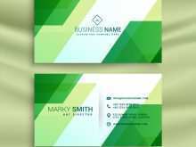 23 Standard Name Card Template Green For Free for Name Card Template Green