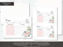 23 Standard Recipe Card Template 2 Per Page with Recipe Card Template 2 Per Page