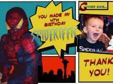 23 Standard Spiderman Thank You Card Template in Photoshop with Spiderman Thank You Card Template