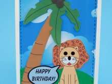 23 The Best Lion Birthday Card Template in Word for Lion Birthday Card Template