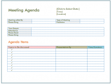 23 The Best Meeting Agenda Items Template PSD File by Meeting Agenda Items Template