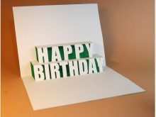 Pop Up Card Templates Happy Birthday