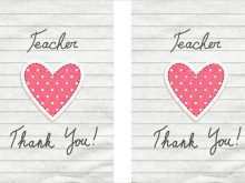 24 Adding Teacher Appreciation Thank You Card Template in Word for Teacher Appreciation Thank You Card Template