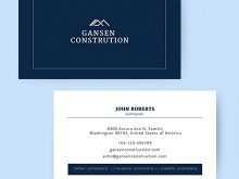 24 Best Free Construction Business Card Template Word With Stunning Design for Free Construction Business Card Template Word