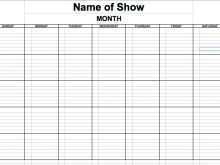 24 Blank Concert Production Schedule Template Photo with Concert Production Schedule Template