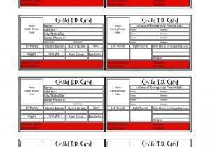 24 Blank Emergency Id Card Template Layouts by Emergency Id Card Template