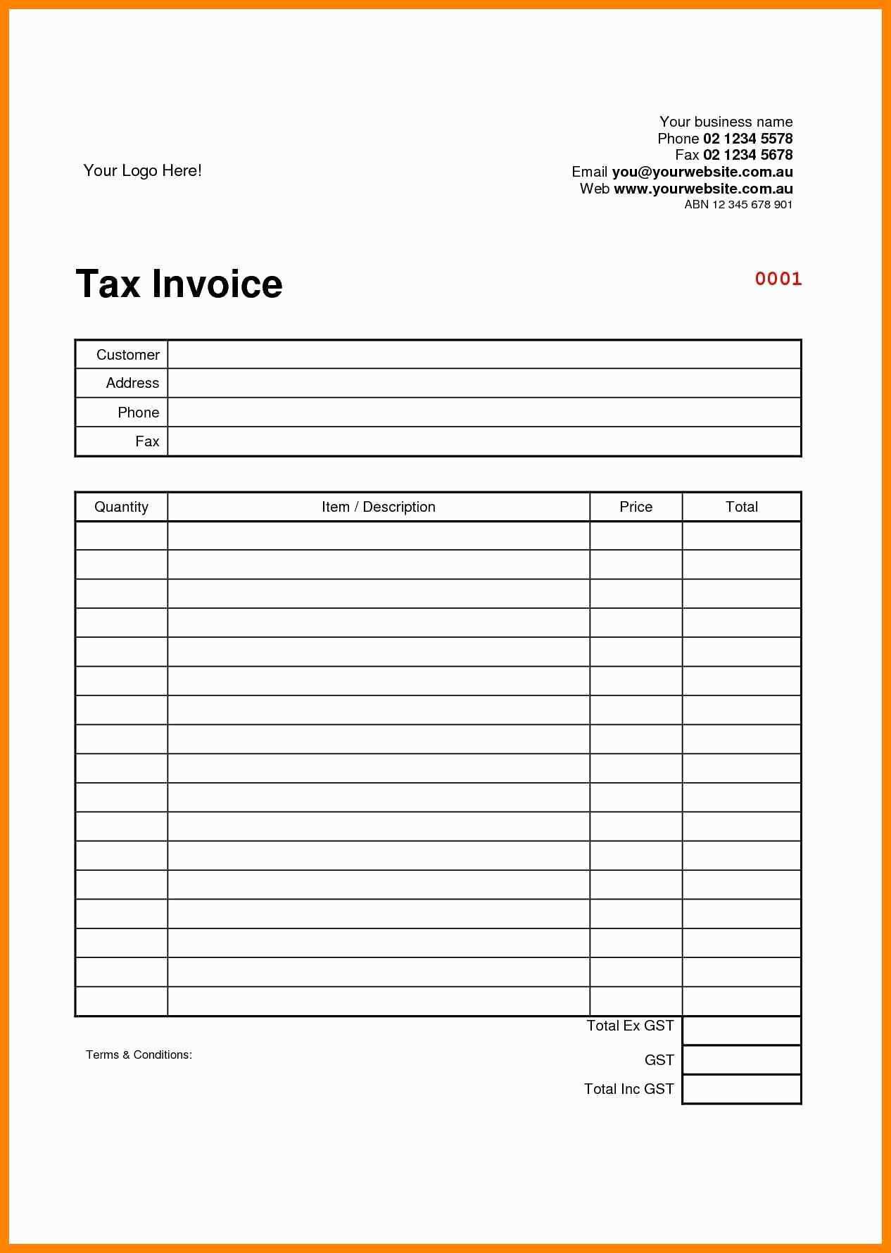 24 Blank Invoice Template For Mac Photo with Invoice Template For Mac