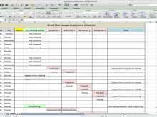 24 Blank Production Schedule Template In Excel Maker by Production Schedule Template In Excel