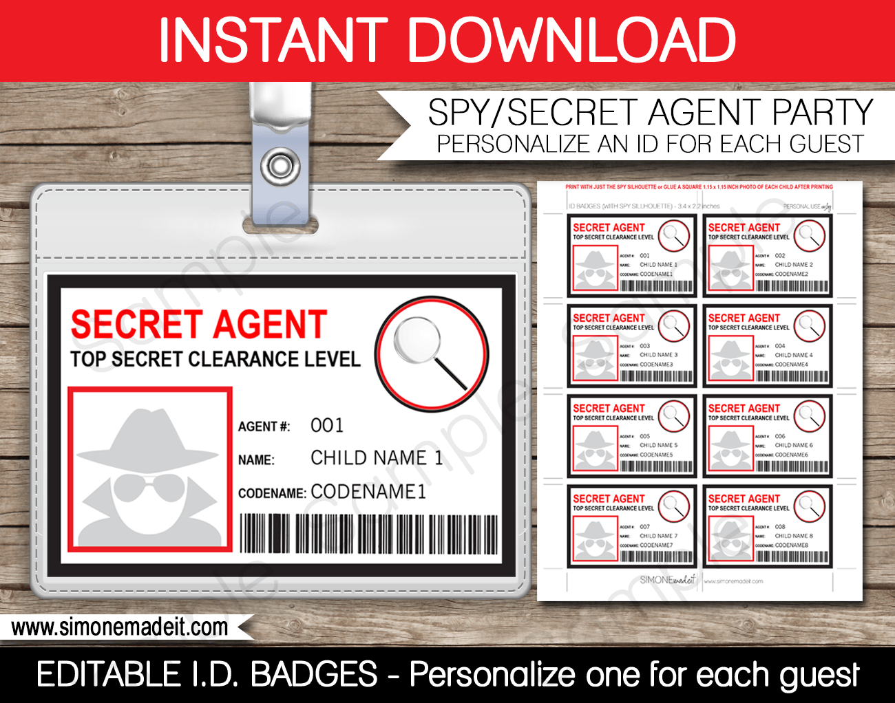 22 Blank Spy Id Card Template Templates for Spy Id Card Template Throughout Spy Id Card Template