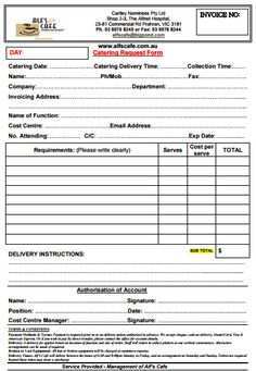 24 Create Catering Company Invoice Template Formating with Catering Company Invoice Template