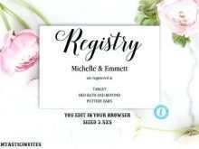24 Create Free Printable Wedding Registry Card Template Formating by Free Printable Wedding Registry Card Template
