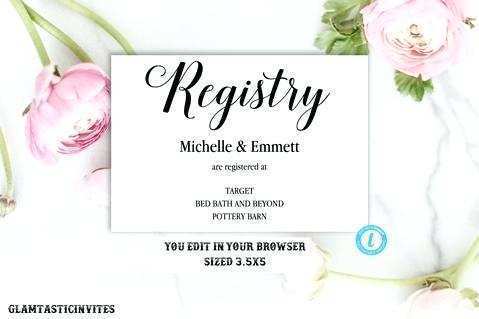 24 Create Free Printable Wedding Registry Card Template Formating by Free Printable Wedding Registry Card Template
