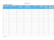 Group Fitness Class Schedule Template