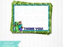 24 Create Minecraft Thank You Card Template Maker for Minecraft Thank You Card Template