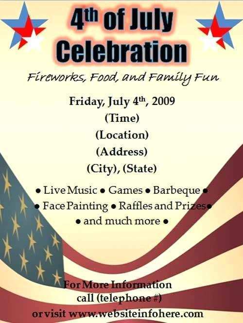 24 Creating Free 4Th Of July Flyer Templates For Free for Free 4Th Of July Flyer Templates
