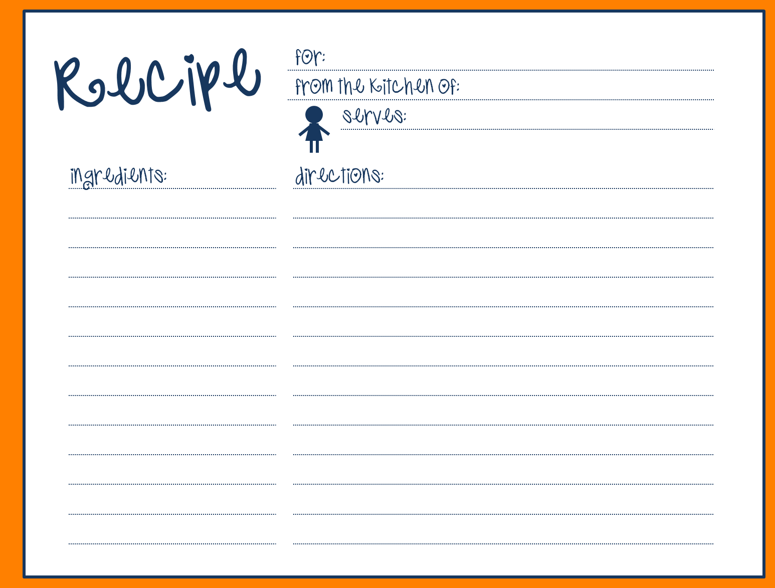 Recipe Card Template For Word 4X6 Cards Design Templates