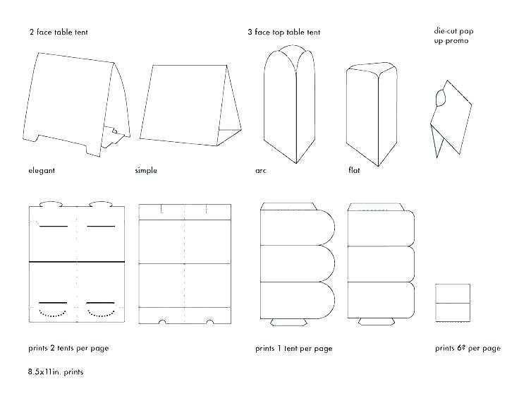 Place Card Template 6 Per Sheet