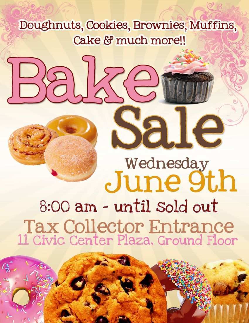 24 Creative Free Bake Sale Flyer Template For Free for Free Bake Sale Flyer Template