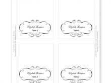 24 Creative Place Card Template 6 Per Page for Ms Word with Place Card Template 6 Per Page