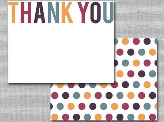 24 Creative Thank You Card Templates Free for Ms Word by Thank You Card Templates Free