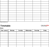 24 Customize Our Free Class Schedule Template Microsoft Word Formating with Class Schedule Template Microsoft Word