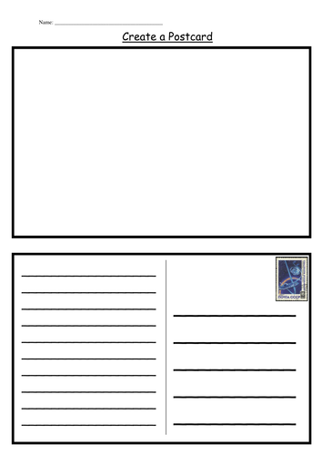 24 Format Postcard Template For Students Templates by Postcard Template For Students