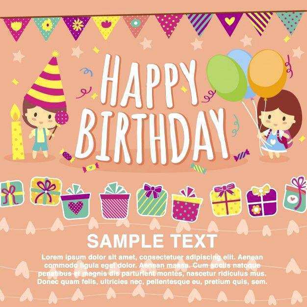 birthday card template photoshop download