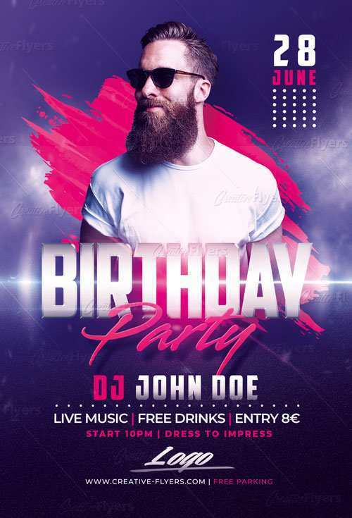 24 Free Birthday Flyer Template Psd PSD File with Birthday Flyer Template Psd