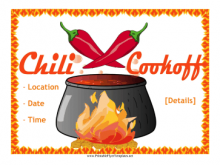 24 Free Chili Cook Off Flyer Template Free for Ms Word with Chili Cook Off Flyer Template Free