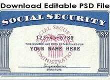 24 Free Make A Social Security Card Template Now by Make A Social Security Card Template