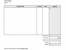 24 Free Printable Blank Invoice Format In Excel Templates with Blank Invoice Format In Excel