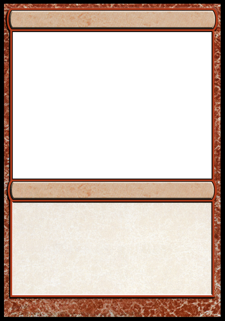 Card Template Magic The Gathering Cards Design Templates