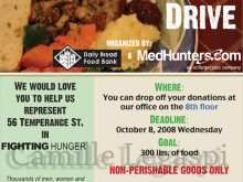 24 Free Printable Free Can Food Drive Flyer Template for Ms Word by Free Can Food Drive Flyer Template