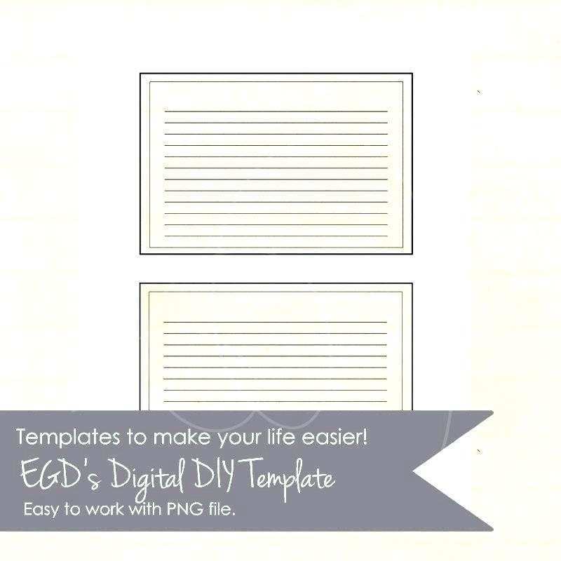 Word Index Card Templates Cards Design Templates