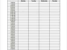 24 How To Create Hourly Class Schedule Template in Word with Hourly Class Schedule Template