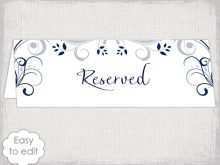 24 How To Create Reserved Tent Card Template in Word for Reserved Tent Card Template
