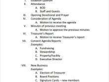 24 Online Board Meeting Agenda Template for Ms Word for Board Meeting Agenda Template