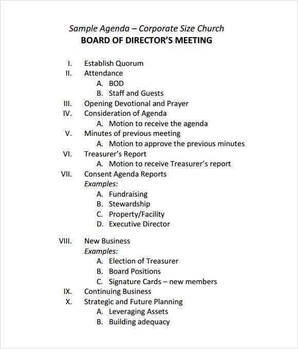 24 Online Board Meeting Agenda Template For Ms Word For Board Meeting Agenda Template Cards Design Templates