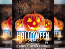 24 Online Halloween Party Flyer Template Free Download with Halloween Party Flyer Template Free