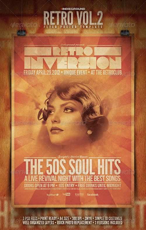 24 Online Retro Flyer Template Free in Word with Retro Flyer Template Free