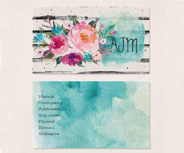 24 Report Business Card Templates Watercolor PSD File for Business Card Templates Watercolor