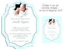 Christening Thank You Card Template Free