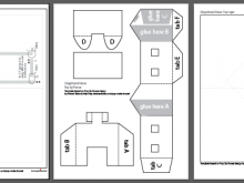 24 Report Pop Up Card Pattern House Formating with Pop Up Card Pattern House