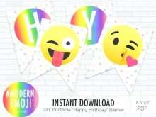 24 Standard Emoji Birthday Card Template With Stunning Design for Emoji Birthday Card Template