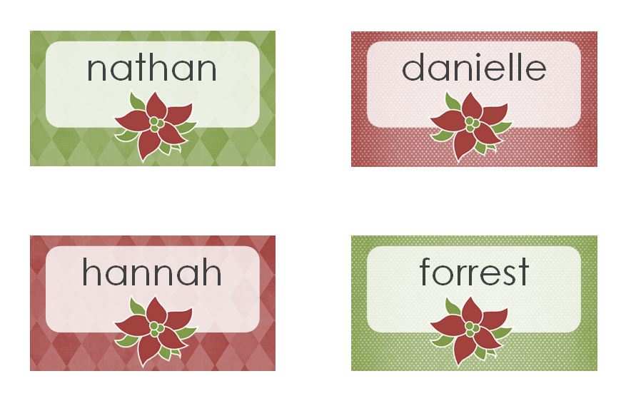 24 Standard Name Place Card Template Christmas Maker by Name Place Card Template Christmas
