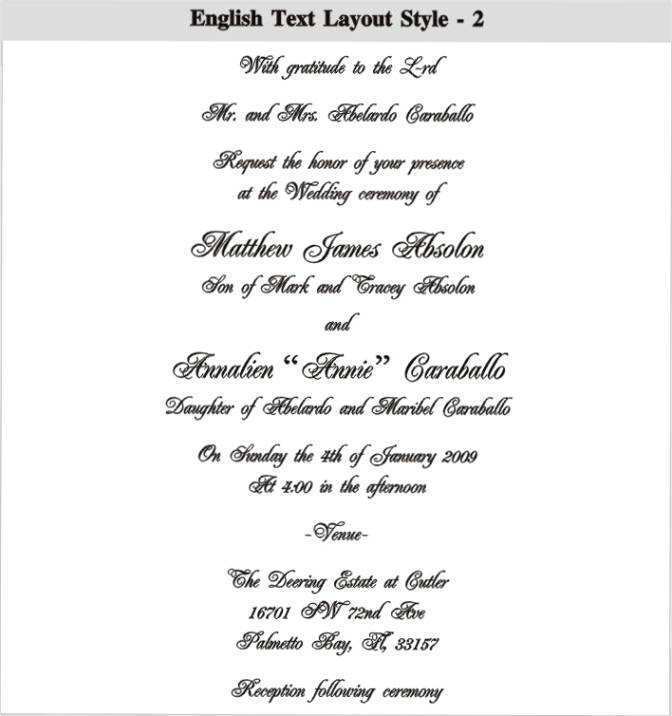 24 The Best Invitation Card Format English For Free With Invitation 