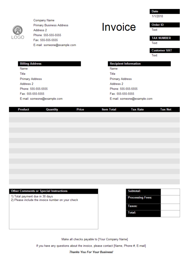24 The Best Professional Invoice Template Layouts with Professional Invoice Template